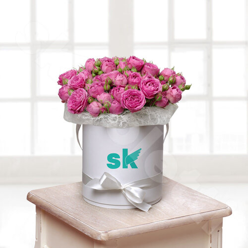 Розовые Розы Букет Bubbles 11 шт. 35 см. Skoroletti в г. Сочи