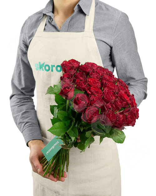 Красные Розы Розы Madam Red 35 шт. 40 см. Skoroletti в г. Тамбов