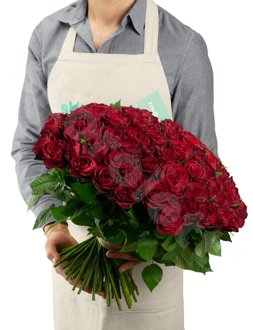 Красные Розы Розы Madam Red 101 шт. 40 см. Skoroletti в г. Ростов-на-Дону
