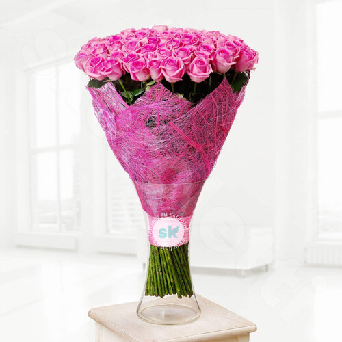 Розовые Розы Розы Aqua 75 шт. 80 см. Skoroletti в г. Тамбов