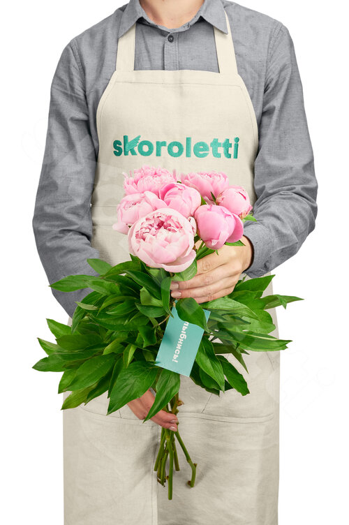 Розовые Пионы Capa Бepнap  шт. 50 см. Skoroletti в г. Сочи