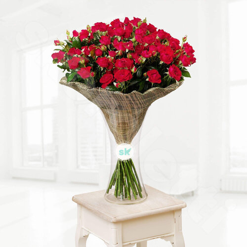 Красные Розы Букет Mirabel 25 шт. 60 см. Skoroletti в г. Тамбов