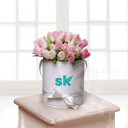 Розовые Тюльпаны Букет Габриэлла 25 шт. 35 см. Skoroletti в г. Сочи