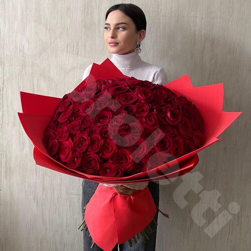 Красные Розы Розы Red Naomi  шт. 50 см. Skoroletti в г. Липецк