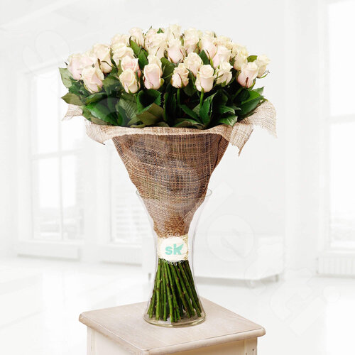Белые Розы Розы Talea 75 шт. 80 см. Skoroletti в г. Сочи