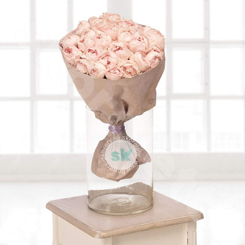 Розовые Розы Букет Pink  25 шт. 50 см. Skoroletti в г. Тамбов