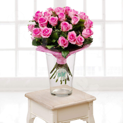 Розовые Розы Розы Aqua 25 шт. 50 см. Skoroletti в г. Сочи