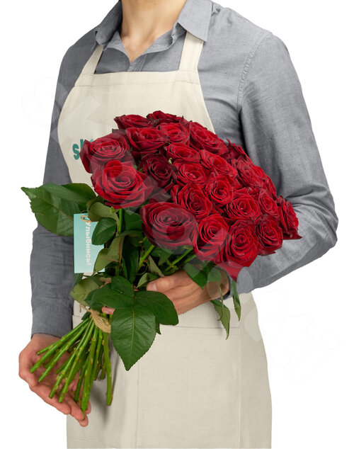 Красные Розы Розы Grang Prix 25 шт. 50 см. Skoroletti в г. Сочи